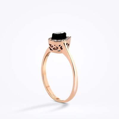 0.21 Karat Elmas Damla Yüzük - Baroni Diamond (1)