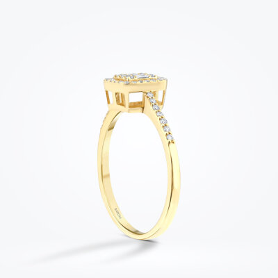 0.21 Karat Pırlanta Baget Yüzük - Baroni Diamond (1)