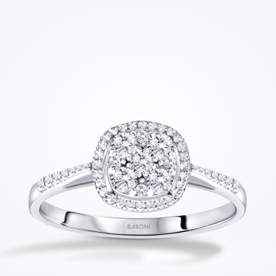 0.21 Karat Pırlanta Illusion Yüzük - Baroni Diamond