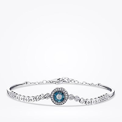 0.21 Karat Pırlanta Turkuaz Kelepçe - Baroni Diamond