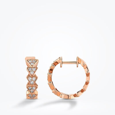 0.22 Karat Pırlanta Halka Küpe - Baroni Diamond