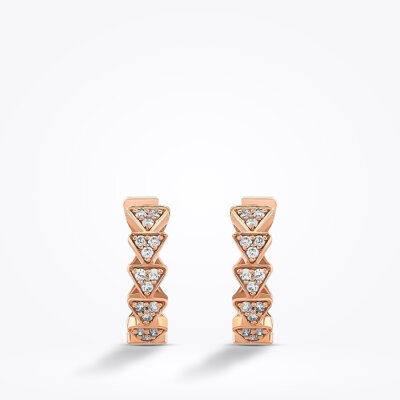 0.22 Karat Pırlanta Halka Küpe - Baroni Diamond (1)
