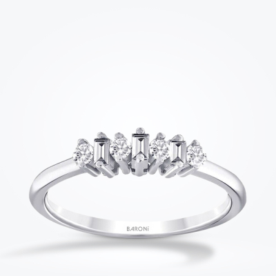 0.23 Karat Pırlanta Baget Yüzük - Baroni Diamond