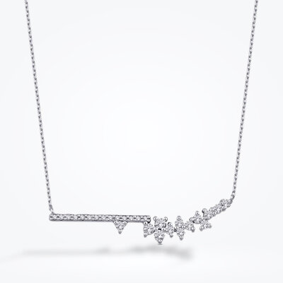 0.24 Karat Pırlanta Minimal Taşlı Kolye - Baroni Diamond