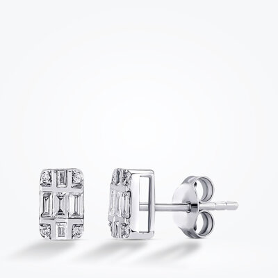 0.25 Karat Pırlanta Baget Küpe - Baroni Diamond
