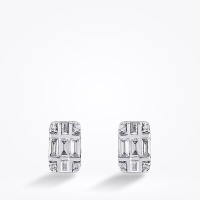 0.25 Karat Pırlanta Baget Küpe - Baroni Diamond (1)