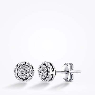 0.25 Karat Pırlanta Efektli Küpe - Baroni Diamond