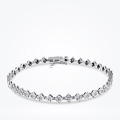 0.25 Karat Pırlanta Su Yolu Bileklik - Baroni Diamond