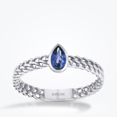0.25 Karat Safir Yüzük - Baroni Diamond