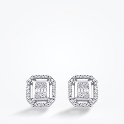0.26 Karat Pırlanta Baget Küpe - Baroni Diamond (1)