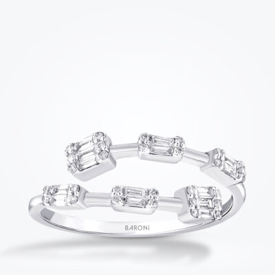0.27 Karat Pırlanta Baget Yüzük - Baroni Diamond