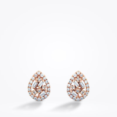 0.28 Karat Pırlanta Baget Küpe - Baroni Diamond (1)