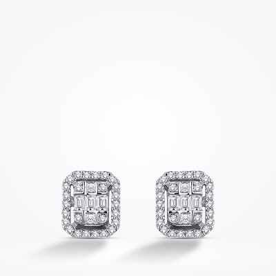 0.29 Karat Pırlanta Baget Küpe - Baroni Diamond (1)