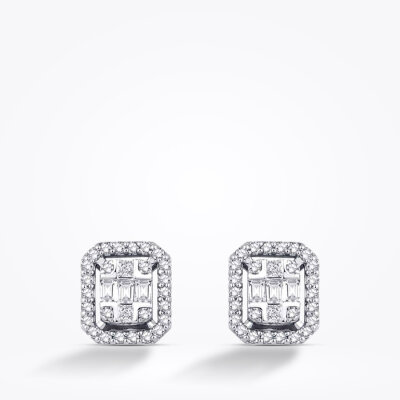 0.29 Karat Pırlanta Baget Küpe - Baroni Diamond (1)
