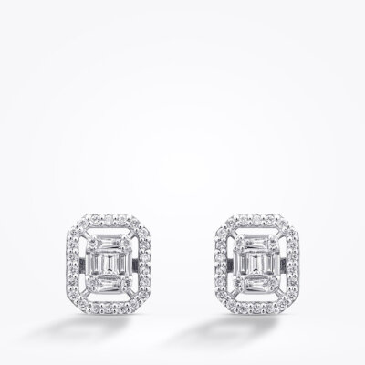 0.30 Karat Pırlanta Baget Küpe - Baroni Diamond (1)