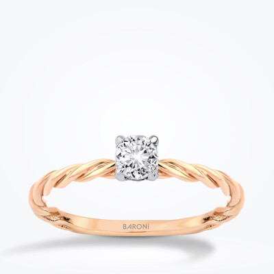 0.30 Karat Pırlanta Tektaş Yüzük - Baroni Diamond