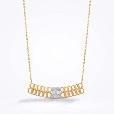 0.31 Karat Pırlanta Baget Kolye - Baroni Diamond