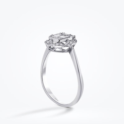 0.31 Karat Pırlanta Baget Yüzük - Baroni Diamond (1)