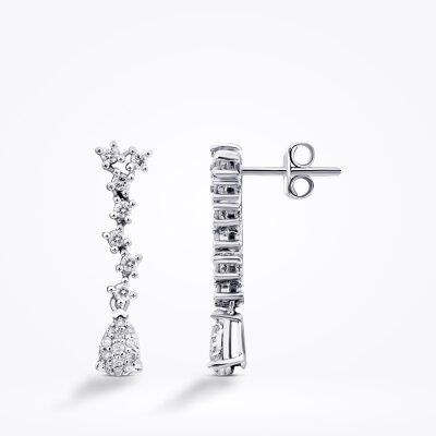 0.32 Karat Pırlanta Trend Küpe - Baroni Diamond