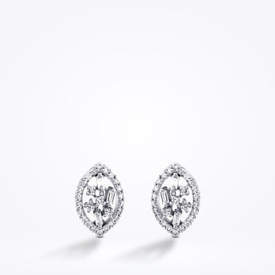 0.32 Karat Pırlanta Baget Küpe - Baroni Diamond (1)