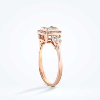 0.32 Karat Pırlanta Baget Yüzük - Baroni Diamond (1)