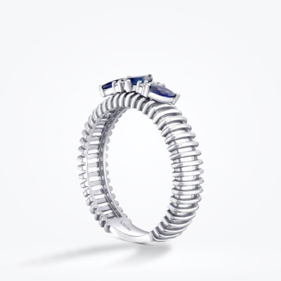 0.33 Karat Pırlanta Safir Yüzük - Baroni Diamond (1)