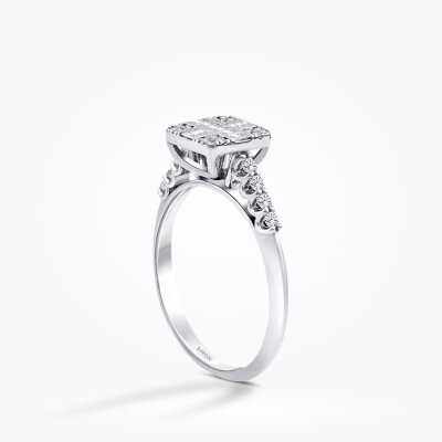 0.34 Karat Pırlanta Baget Yüzük - Baroni Diamond (1)