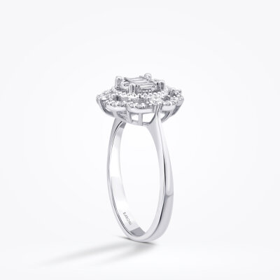 0.35 Karat Pırlanta Baget Yüzük - Baroni Diamond (1)