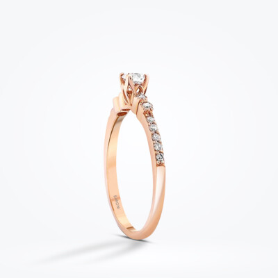 0.35 Karat Pırlanta Rose Tektaş Yüzük - Baroni Diamond (1)