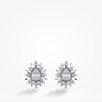 0.37 Karat Pırlanta Baget Küpe - Baroni Diamond (1)