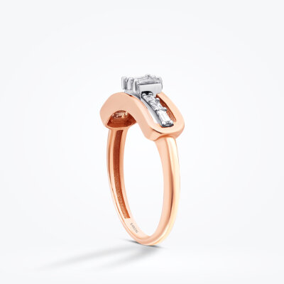0.37 Karat Pırlanta Baget Yüzük - Baroni Diamond (1)