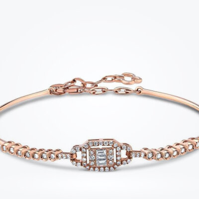 0.38 Karat Pırlanta Baget Kelepçe - Baroni Diamond (1)
