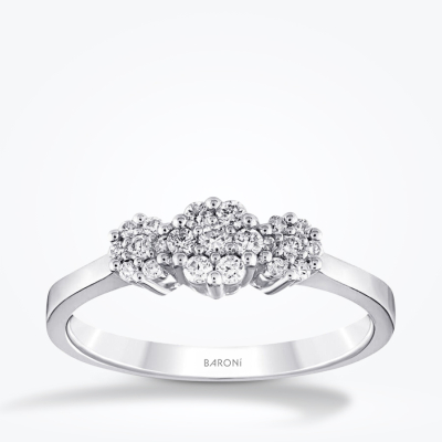 0.38 Karat Pırlanta Trend Koronet Yüzük - Baroni Diamond