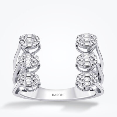 0.39 Karat Pırlanta Baget Yüzük - Baroni Diamond