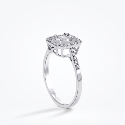 0.39 Karat Pırlanta Baget Yüzük - Baroni Diamond (1)