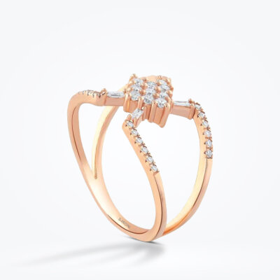 0.39 Karat Pırlanta Baget Yüzük - Baroni Diamond (1)