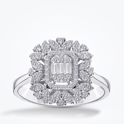 0.40 Karat Pırlanta Baget Yüzük - Baroni Diamond
