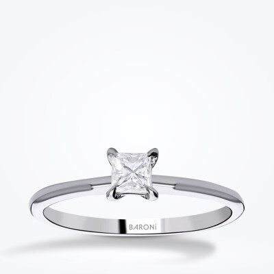 0.40 Karat Pırlanta Prenses Tektaş Yüzük - Baroni Diamond