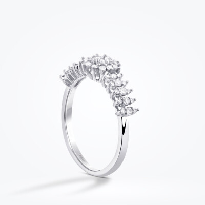 0.40 Karat Pırlanta Taşlı Çiçek Yüzük - Baroni Diamond (1)