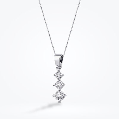 0.40 Karat Pırlanta Tria Kolye - Baroni Diamond (1)