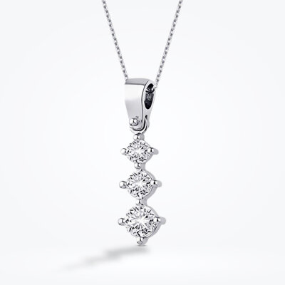 0.40 Karat Pırlanta Tria Kolye - Baroni Diamond