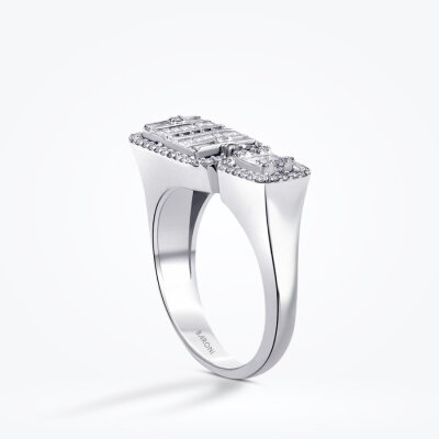 0.41 Karat Pırlanta Baget Yüzük - Baroni Diamond (1)