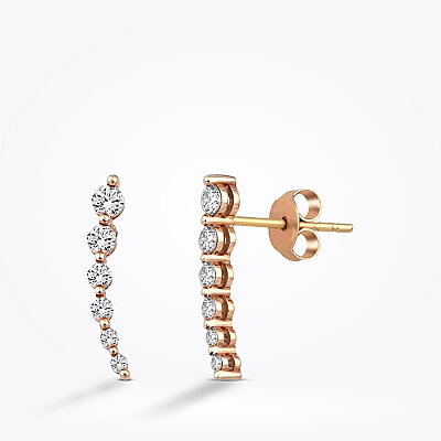 0.42 Karat Pırlanta Trend Küpe - Baroni Diamond