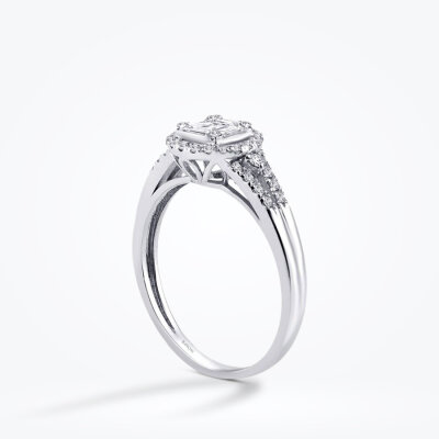 0.43 Karat Pırlanta Baget Yüzük - Baroni Diamond (1)