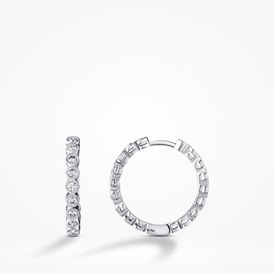 0.43 Karat Pırlanta Halka Küpe - Baroni Diamond