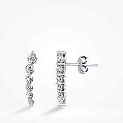 0.43 Karat Pırlanta Trend Küpe - Baroni Diamond
