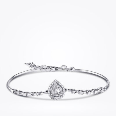0.45 Karat Pırlanta Damla Baget Kelepçe - Baroni Diamond