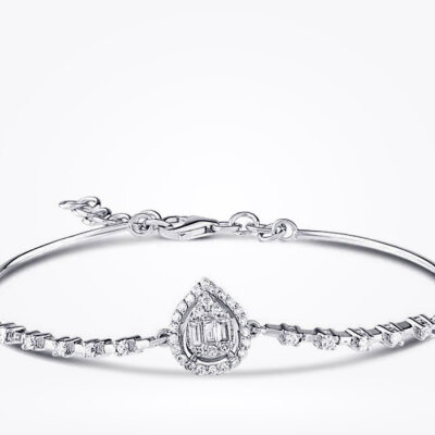 0.45 Karat Pırlanta Damla Baget Kelepçe - Baroni Diamond (1)