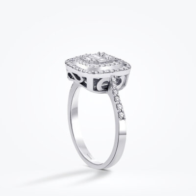 0.46 Karat Pırlanta Baget Yüzük - Baroni Diamond (1)