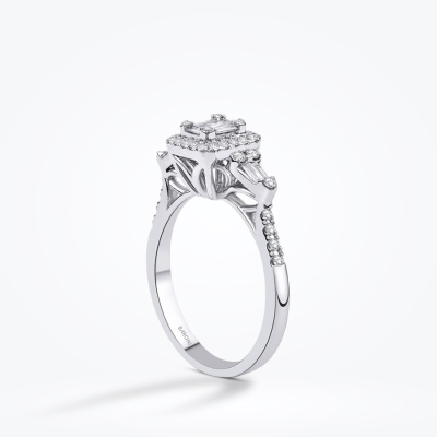 0.46 Karat Pırlanta Baget Yüzük - Baroni Diamond (1)